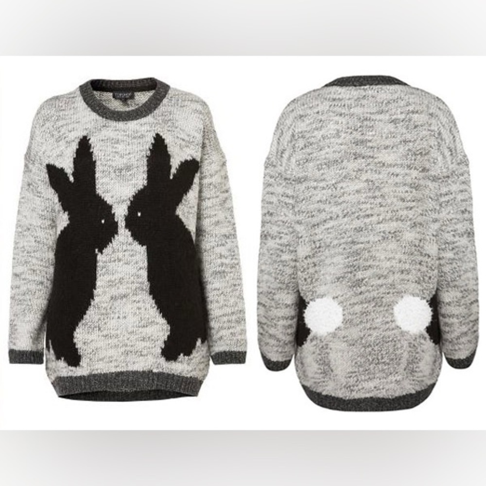[Seen on TV - The Carrie Diaries] Topshop Mirror Bunnies Sweater